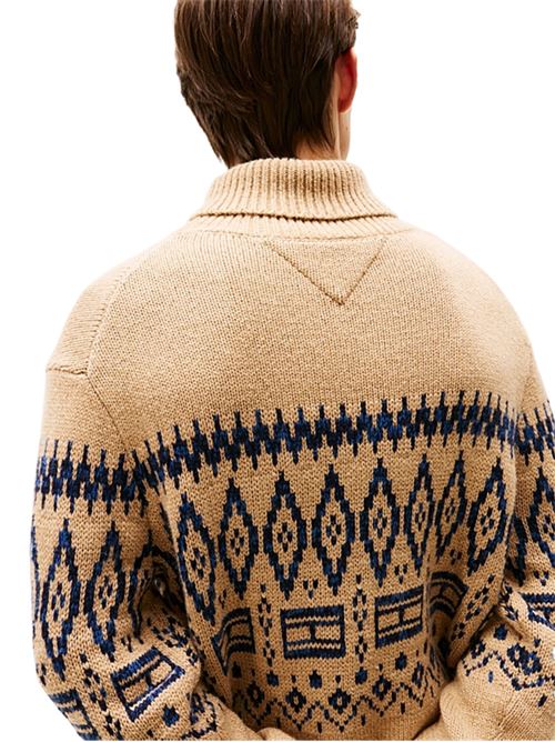 Pullover relaxed fit in misto lana di agnello Tommy Hilfiger | MW0MW40843ADN